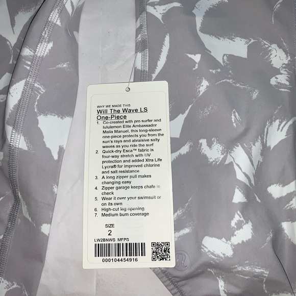 NWT Lululemon Will The Wave Long Sleeve One Piece - Picture 13 of 14